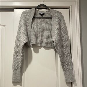 Gray Sweater Shrug